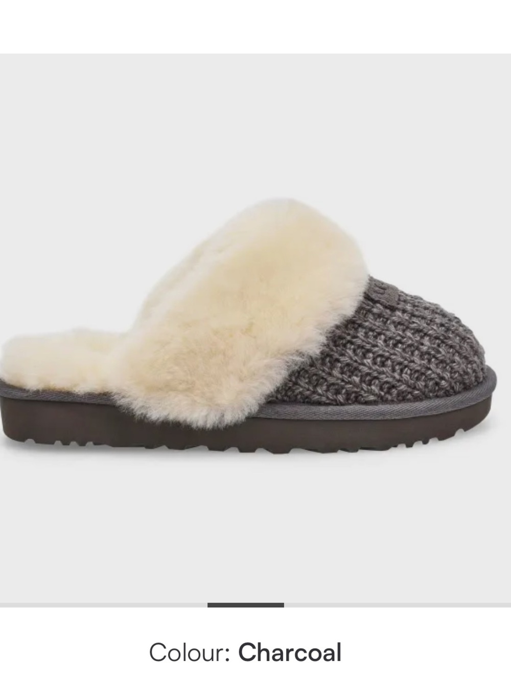 UGG Cozy Slippers Charcoal Size 7